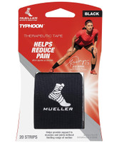 Mueller Sports Medicine Typhoon Kinesiology Therapeutic Tape Black - 1 Each