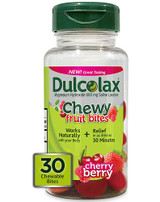 Dulcolax Chewy Fruit Bites Cherry Berry Flavor - 30 ct