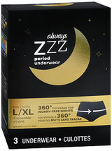 Always ZZZ Disposable Period Underwear Size L/XL Light Scent - 3 ct