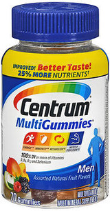 Centrum MultiGummies Men Assorted Natural Fruit Flavors - 100 ct