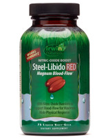 Irwin Naturals Steel-Libido RED Magnum Blood-Flow Dietary Supplement Liquid Soft-Gels - 75 ct