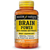 Mason Natural Brain Power with Sage Extract Caplets - 60 ct