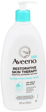Aveeno Restorative Skin Therapy Sulfate-Free Body Wash - 18 oz