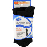 Premier Value Compression Socks Black Large, 8-15mmHg One Pair