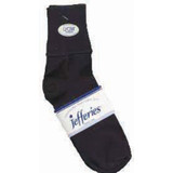 Ladies Cotton Cuff Anklet Sock, Black - 1 Pair