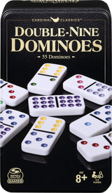 Double Nine Dominoes Set in Storage Tin