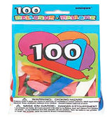 Assorted Shape & Size Latex Balloons, 100ct