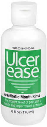 Ulcer Ease Anesthetic Mouth Rinse - 6 oz