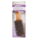 Wood Flair Hair Brush-Boar Bristles, Wooden - 1 Pkg