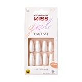 Kiss Gel Fantasy Nails, True Color, 28 Count - 1pkg