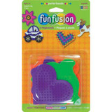 Fun Fusion Small Fun Shaped Pegboards, Perler Beads, Assorted, 5 Ct - 1 Pkg