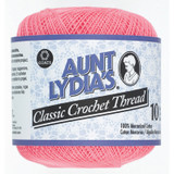 Aunt Lydia's Classic Crochet Thread, French Rose, 350 Yds. - 3 Pkgs