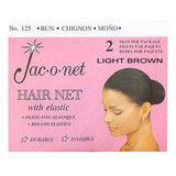 Jac-O-Net Hair Net, Light Brown - 3 ct