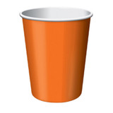 Solid Color Hot/Cold Cups, Sunkiss Orange, 9 oz - 1 Pkg