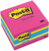 Post It Note Cube - Bright, 3x3"