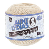 Aunt Lydia's Crochet Thread, Natural, 1000 Yd. - 3 Pkgs