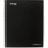 Top Flight Wired 5-Subject Wirebound Notebook with 8 Pockets, 160 Sheets, College Rule, 11 x 8.875 Inches, 1 Notebook, Cover May Vary (33182)