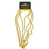 Bead Necklace Party Favors, Gold, 32" - 1 Pkg