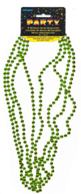 Bead Necklace Party Favors - Green, 32"