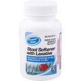 Premier Value Stool Softener W/ Laxative - 100ct