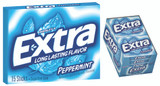 Extra Pepperminnt Sugar Free Gum 15 Count (Pack of 10)