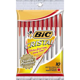 Bic Stix Pen 10 pk, Red - Medium