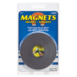 Magnetic Strip W/Adhesive Back, Black, .5"X10' - 1 Pkg