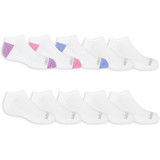 FOTL Girls' No Show Socks, Large - 10 Pair