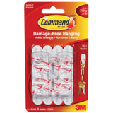 Command Adhesive Utility Hooks, White, Mini - 1 Pkg