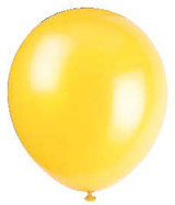 12" Balloon - Yellow, 12"