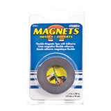 Magnetic Strip W/Adhesive Back, Black, .5X30" - 1 Pkg