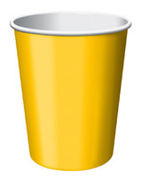 Solid Color Hot/Cold Cups - School Bus Yellow, 9 oz