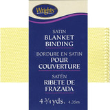 Wrights 117-794-927 Single Fold Satin Blanket Binding, Maize, 4.75-Yard