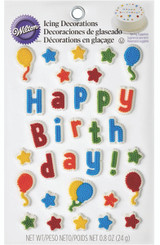 Wilton Birthday Edible Cake Topper Decorating Kit