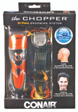 Conair 2-in-1 Chopper Clipper Trimmer For Hair & Facial Hair - Orange/Black, 24 pc