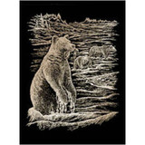 Engrave Art-Grizzly Bears, Copper - 8"x10"