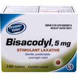 Premier Value Bisacodyl Tabs - 100ct