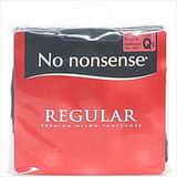 Queen Size Panty Hose, Black, Q2 - 1 Pkg