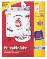 Avery (3384) Ink Jet Printing Fabric Paper - 8.5"x11" - 5 Sheets