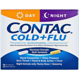 Contac Cold + Flu Caplets Day & Night - 28 ct