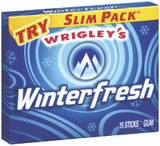 Wrigley Winterfresh 15 Stick Gum - 10 pack Box (150 Stick Total)