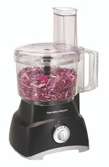 Hamilton Beach Food Processor, Slicer and Vegetable Chopper with Compact Storage, 8 Cups (70740), Black