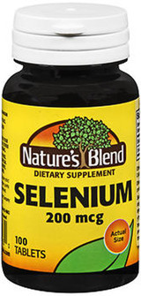 Nature's Blend Selenium 200 mcg Tablets - 100 ct