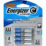 Energizer Lithium batteries AAA 1.5V - 4 ct