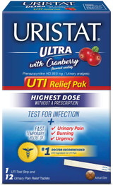 Uristat Ultra UTI Relief Pack 1 Strip + 12 Tablets