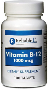 Reliable 1 Vitamin B-12 1000 mcg 100 Tablets