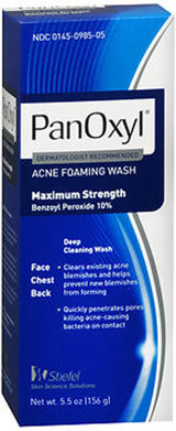 PanOxyl Acne Foaming Wash, 10% Benzoyl Peroxide - 5.5 oz