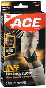 ACE Kinesiology Knee Support  - 3 Each