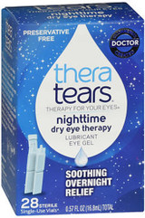 TheraTears Nighttime Dry Eye Therapy Lubricant Eye Gel - 28, 0.57 oz Single-Use Vials