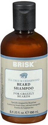 Brisk Beard Shampoo Tea Tree & Cedarwood - 5.1 oz